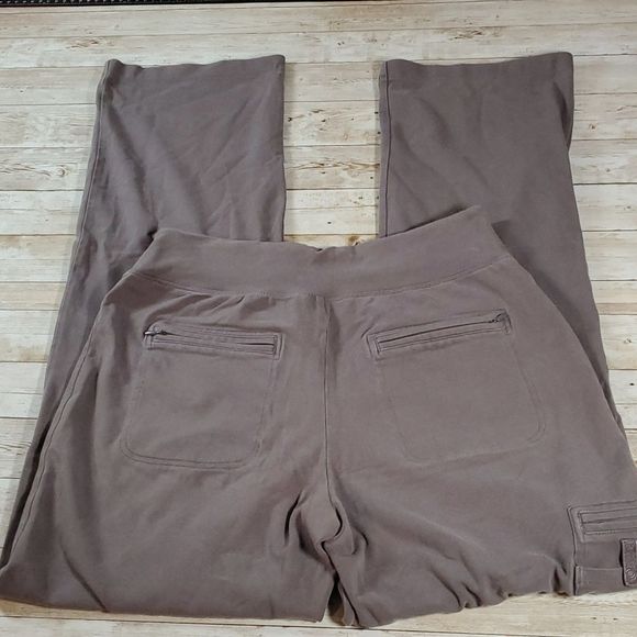 Duluth Trading Company Pull-On Cargo Pants 45022 Drawstring Waist Grey Comfy - Picture 6 of 9